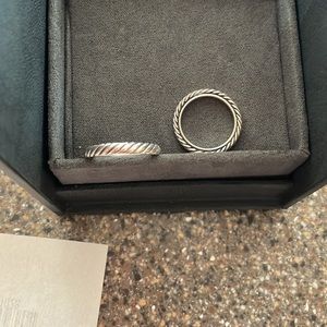 LIKE NEW David Yurman Cable Collectibles Stack Ring in Sterling Silver size 5.5